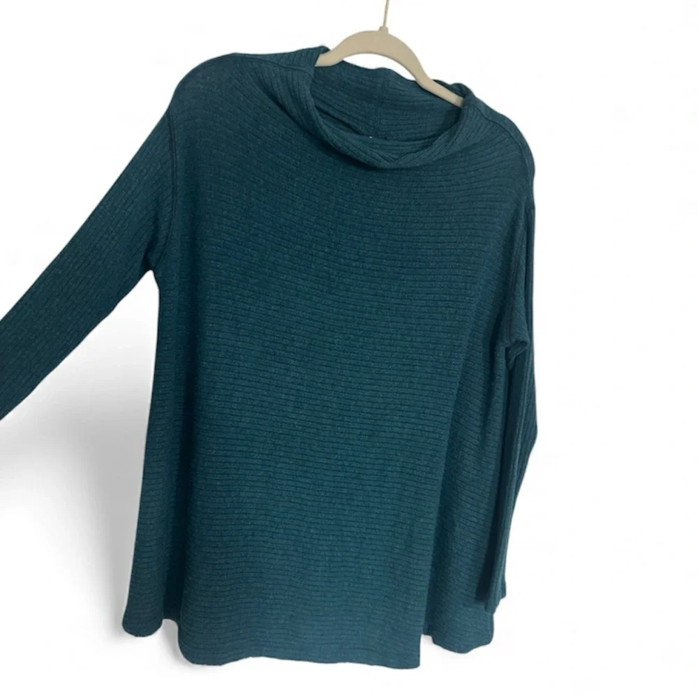 We The Free Teal Cowl Neck Sweater - Picture 1 of 7